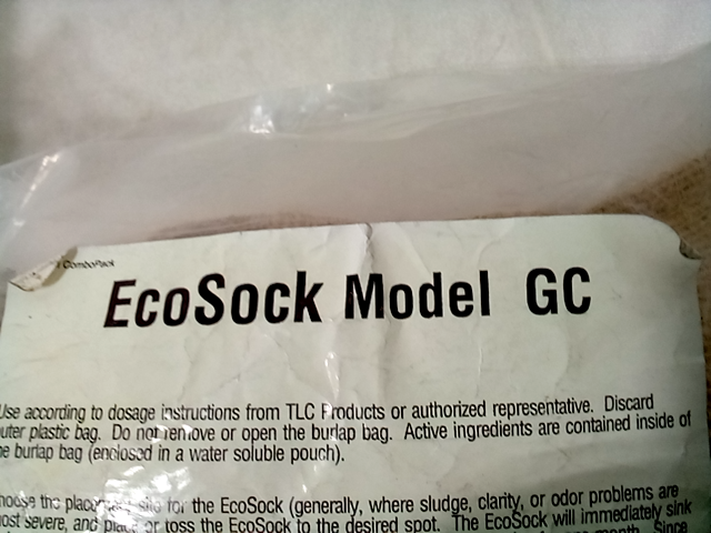 TLC EcoSock Model GC 2 Pounds - Farm Pond Treatment