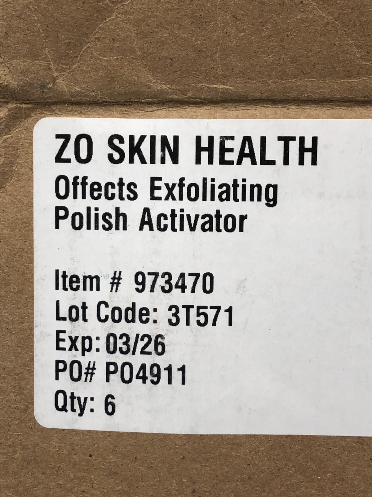 ZO Skin Health Exfoliating Polish Activator ~ 6-Pack of 32 fl.oz Bottles
