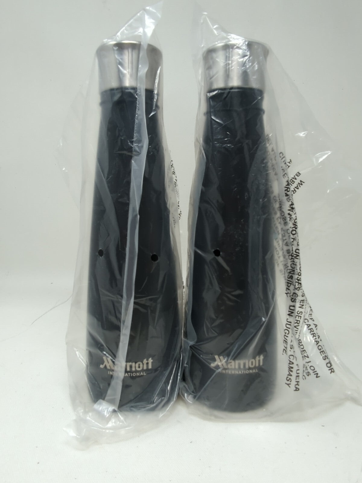 S'ip by S'well (Sip by Swell) Marriott Logo Water Bottle 15 Oz - Black  Qty 2
