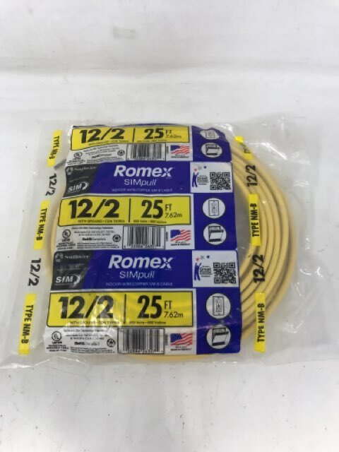 Southwire Company 12/2Nm-Wgx25Ft Building Wire 12/2NM-WGX25 (2543276)