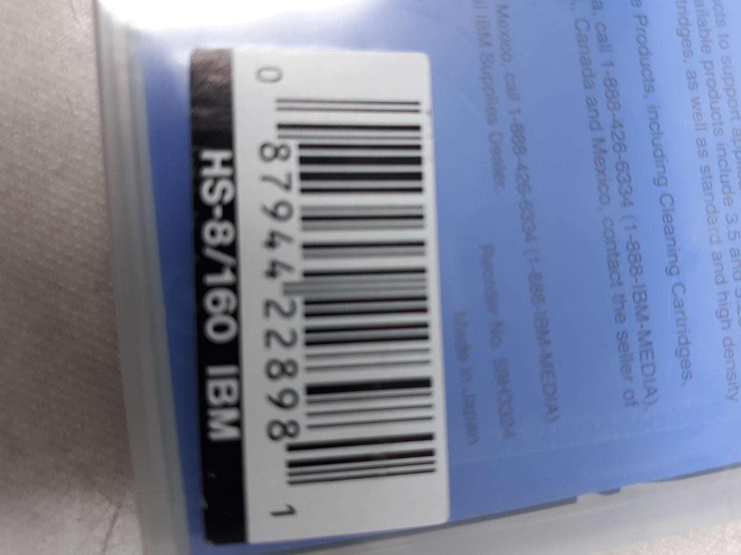 IBM HS-8/160 8mm Data Cartridge 3.5GB