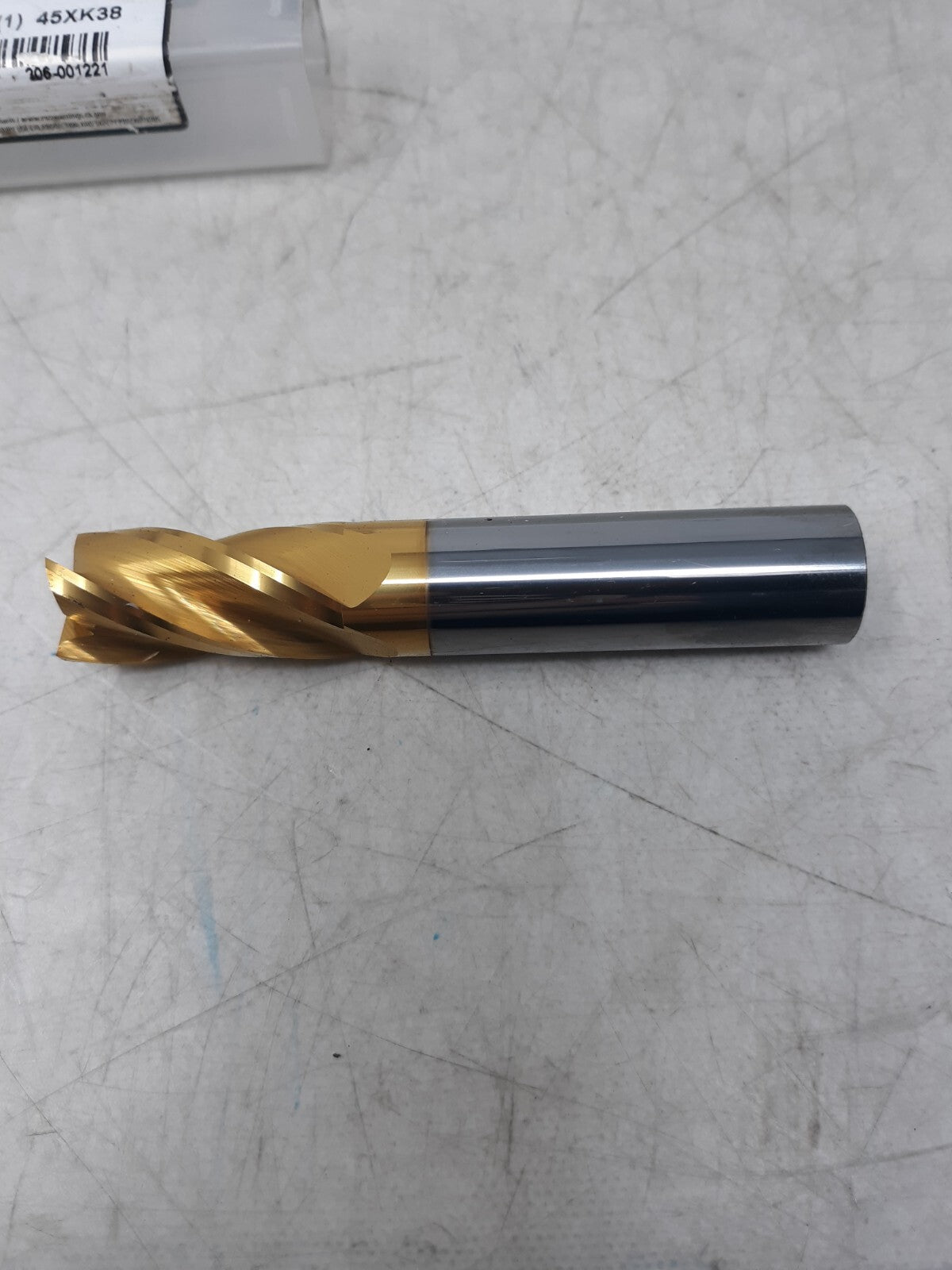 Grainger Monster 45XK38 Square End Mill TiN Carbide 5/8" Dia 1-1/4" Cut Length