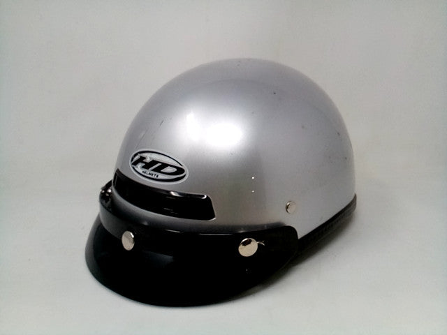 HD Helmets DOT FMVSS No. 218 Certified Medium Silver Helmet