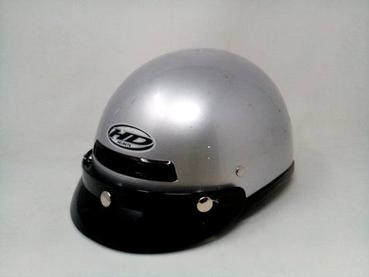 HD Helmets DOT FMVSS No. 218 Certified Medium Silver Helmet