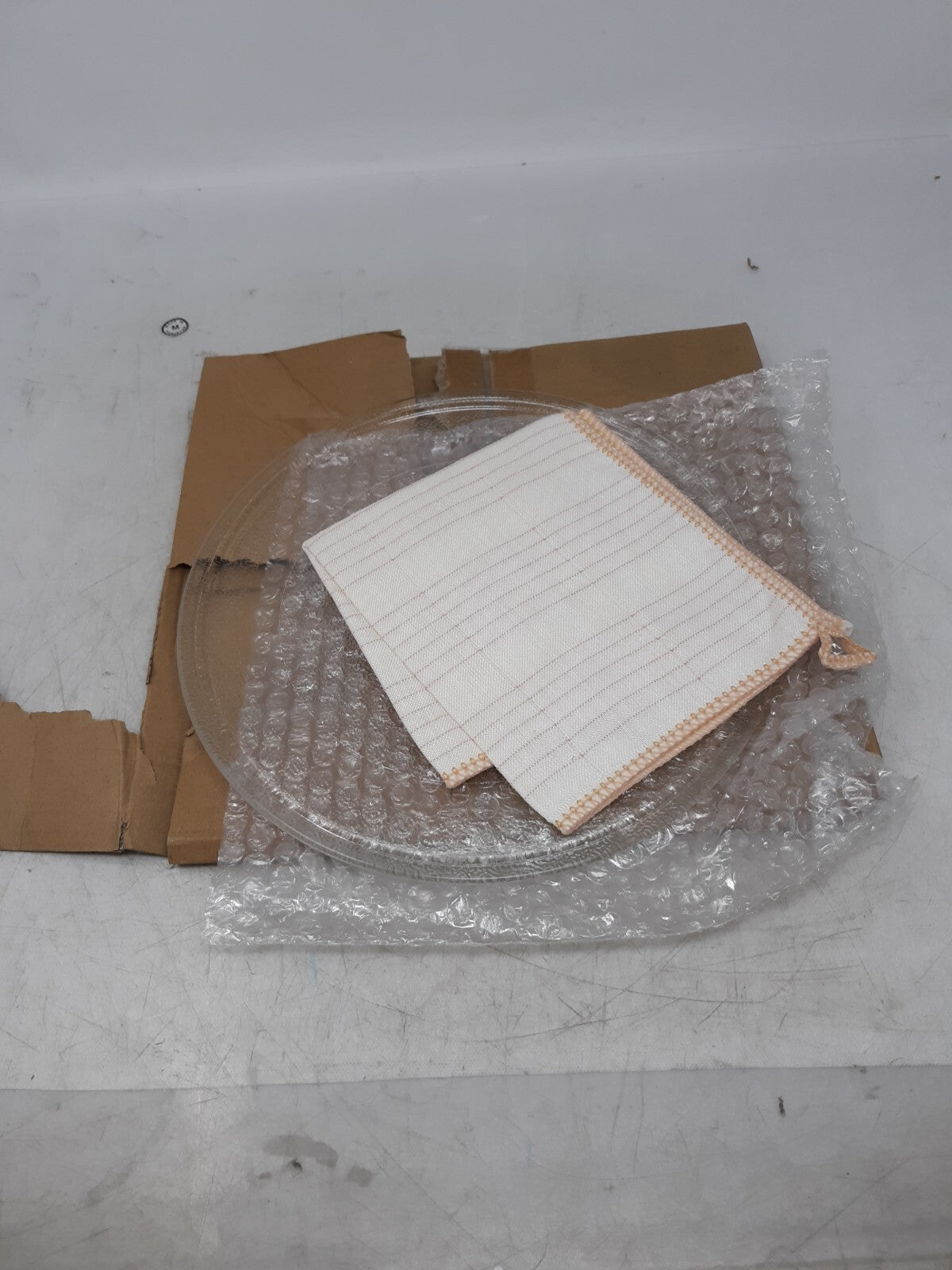 MFJUNS Microwave Glass Turntable Plate 9.6" (24.5cm) Replacement Universal