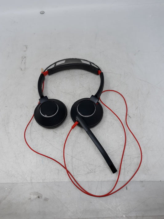 Jabra Evolve 40 Stereo Wired Headset with Boom Mic & 3.5mm Jack – Black/Red