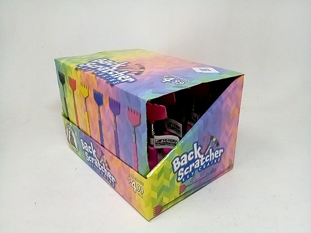 Hi-Way Distributing Back Scratcher Key Chaings Display Case of 21