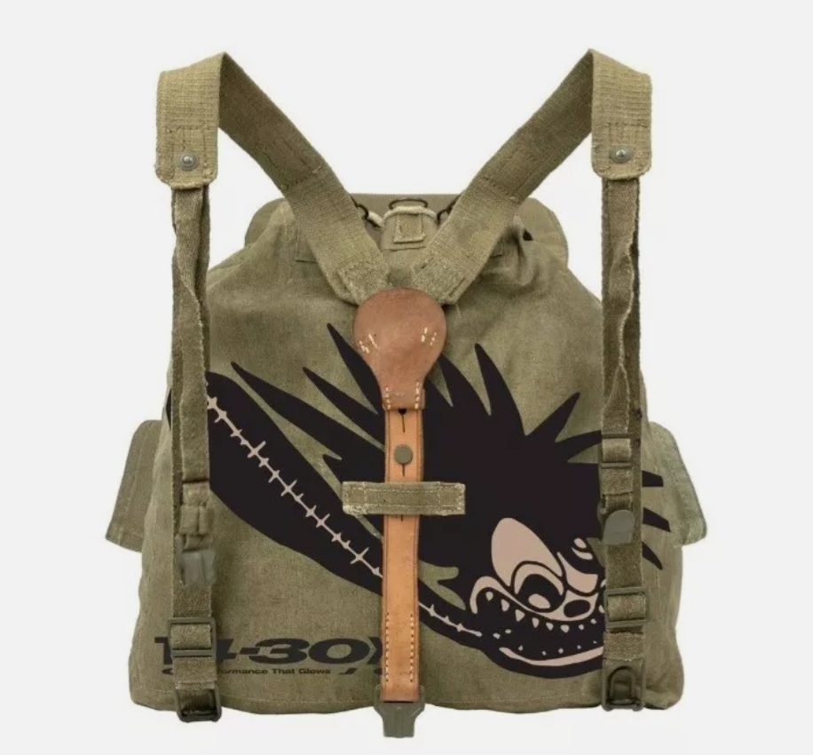 Travis Scott Cactus Jack Canvas Motersport Backpack / Knapsack
