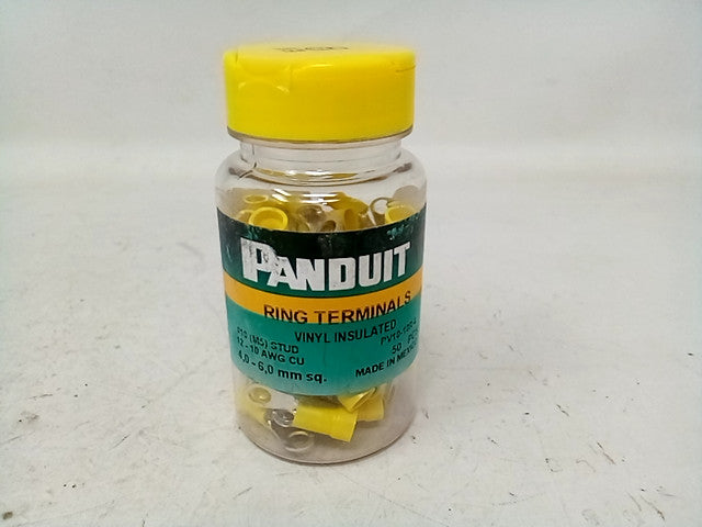 PANDUIT VINYL INSULATED RING TERMINALS - 50 PCS