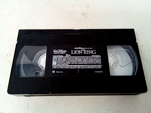 The Lion King VHS 1995 Disney Masterpiece Collection Vintage