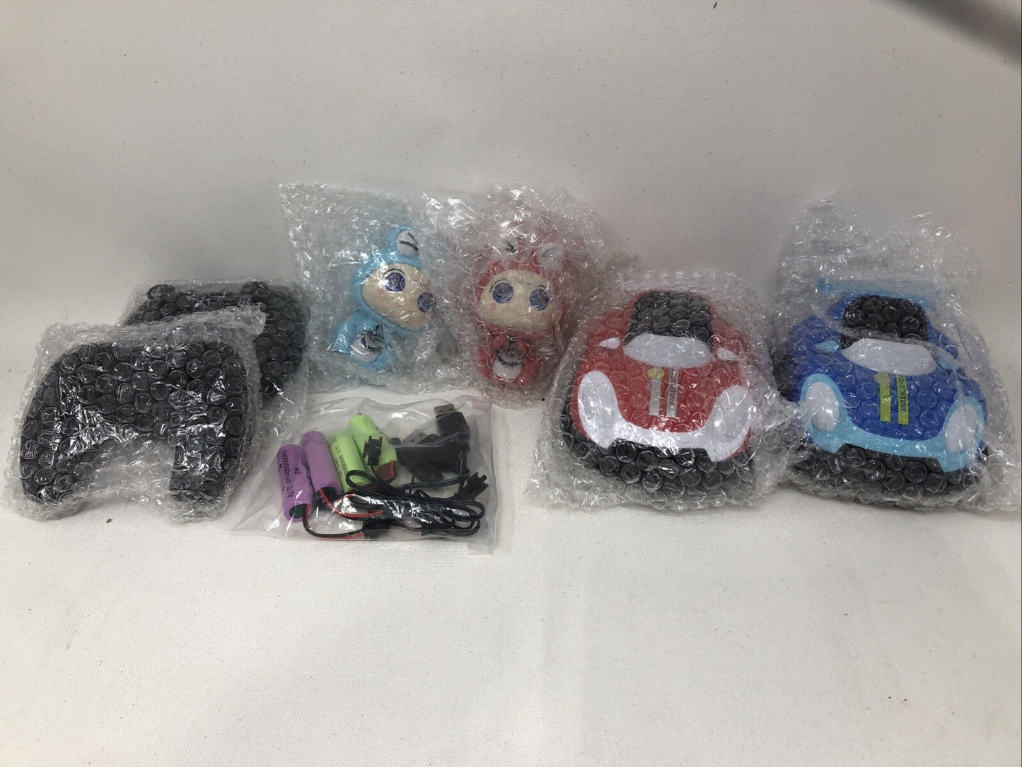 Jiakora Remote Control Cars Set of 2, Ejecting Bumper Cars with LED Lights