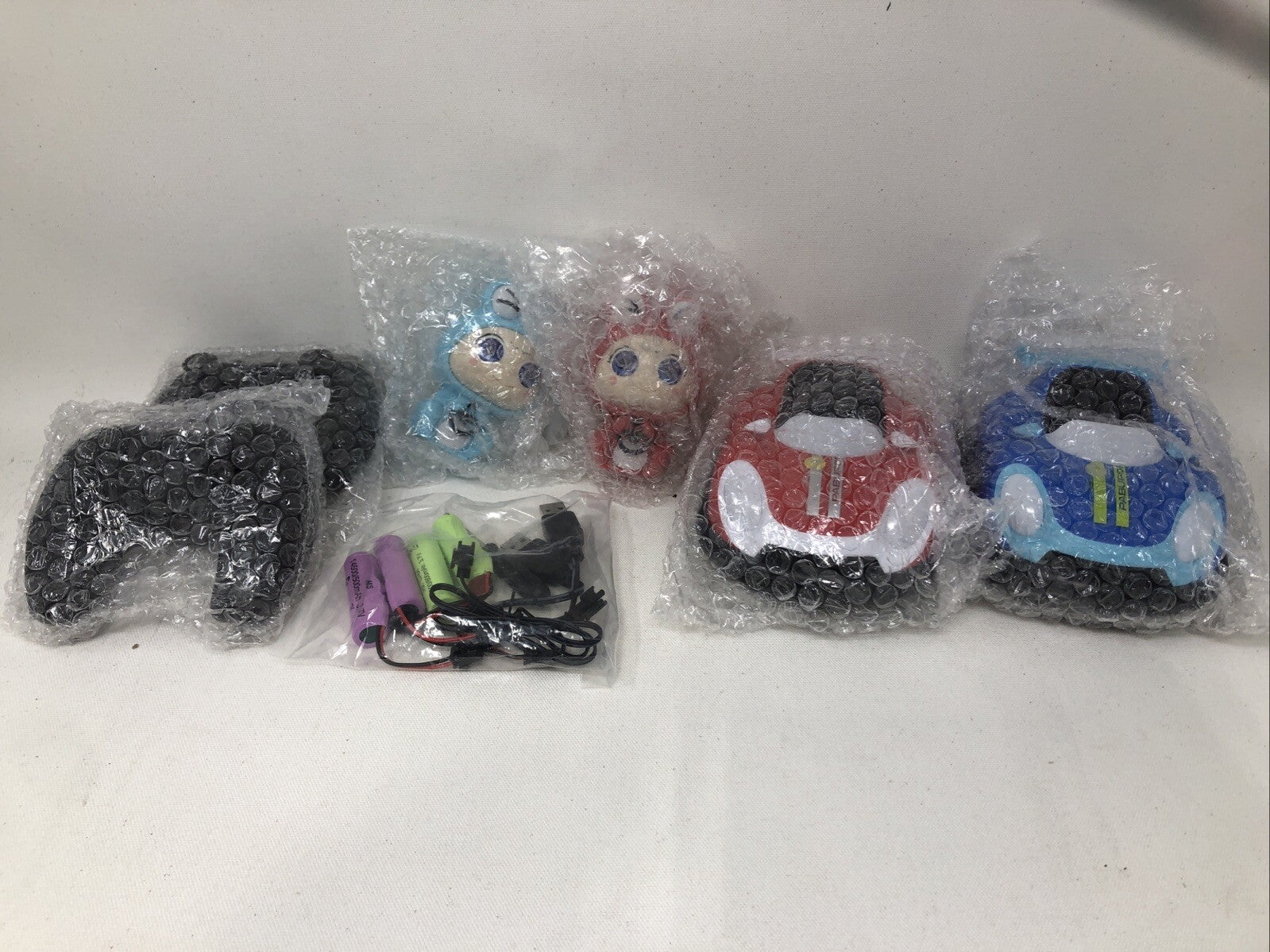 Jiakora Remote Control Cars Set of 2, Ejecting Bumper Cars with LED Lights