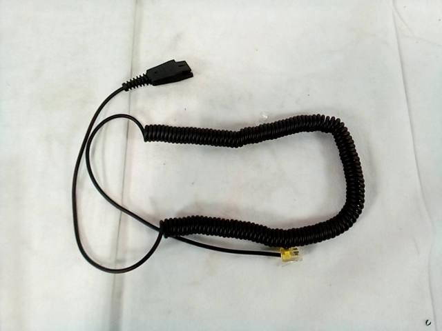Black connector adapter for headset and telephone, qd002(c)