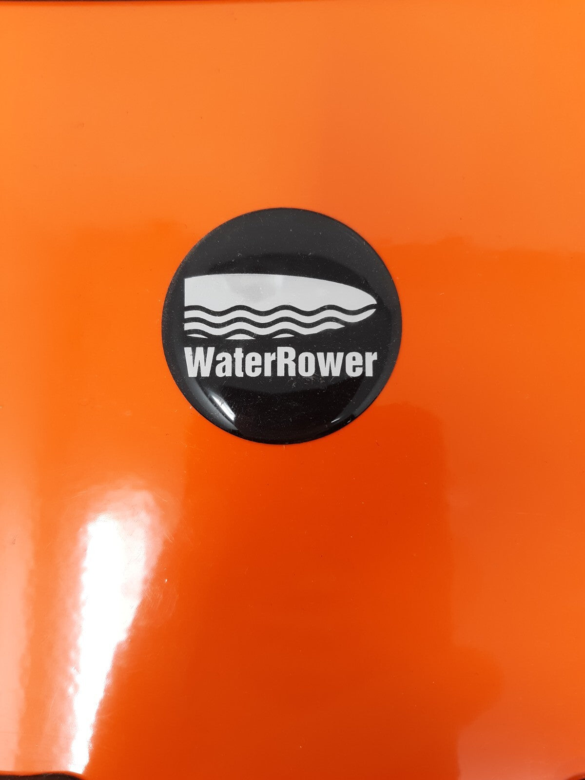 WaterRower Foot Strap Plate W161E Orange/Black Steel