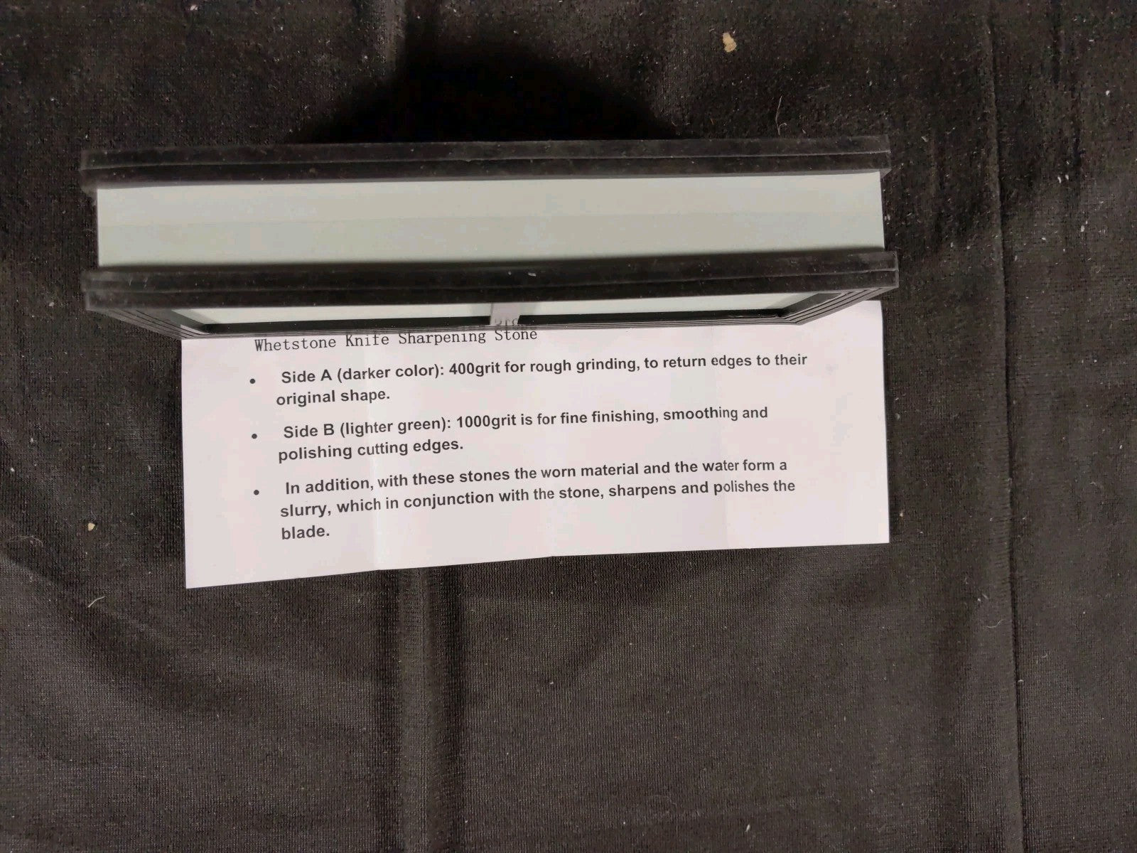 Kitchen Knife Sharpening Stone Dual Water Whetstone Set 400/1000 Grit Sharpener