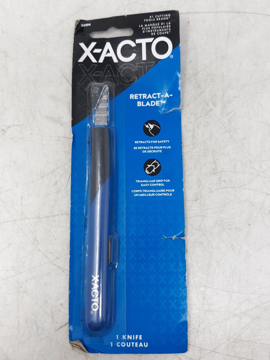 X-Acto X3204 Retract-A-Blade Knife with Safety Retractable #11 Blade