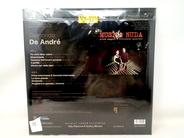 Dos [LP] - VINYL Record Musica Nuda Petra Magoni and Ferruccio Spinetti Girotond