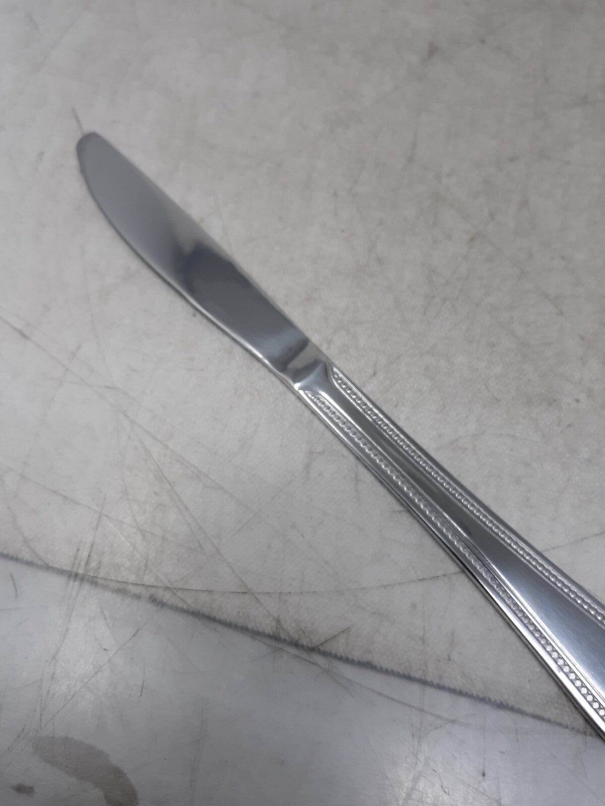 Lot of 11 Winco Dots Heavyweight Dinner Knife 18/0 Stainless Steel 0005-08