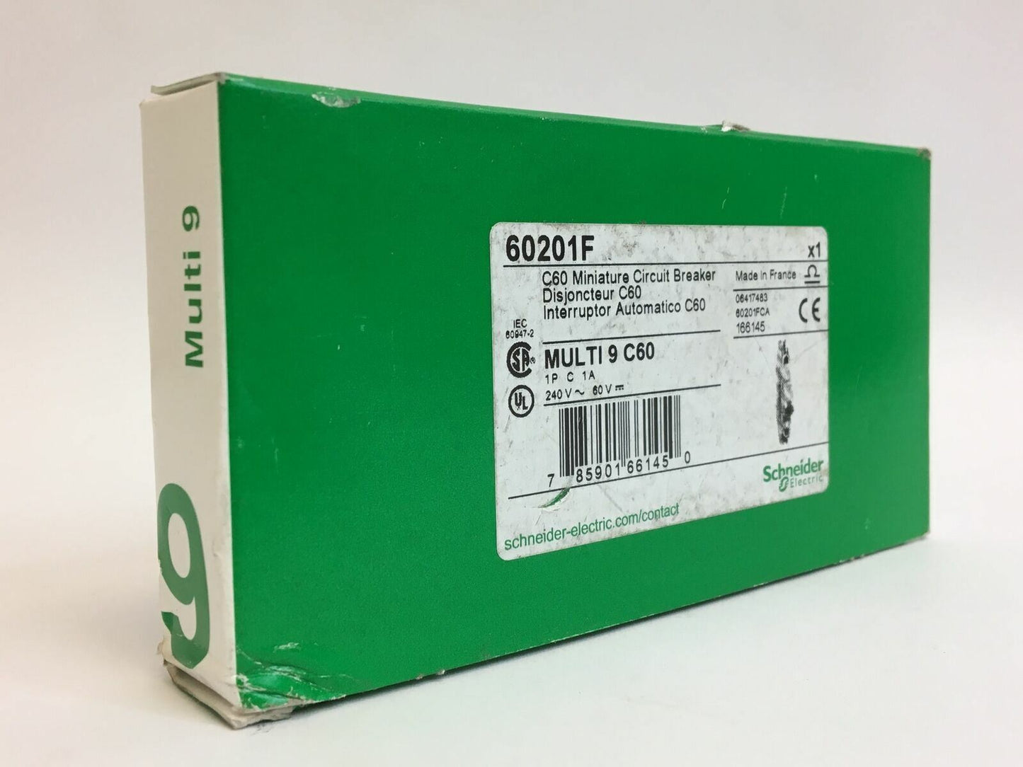 Schneider Electric 60201F C60 Miniature Circuit Breaker