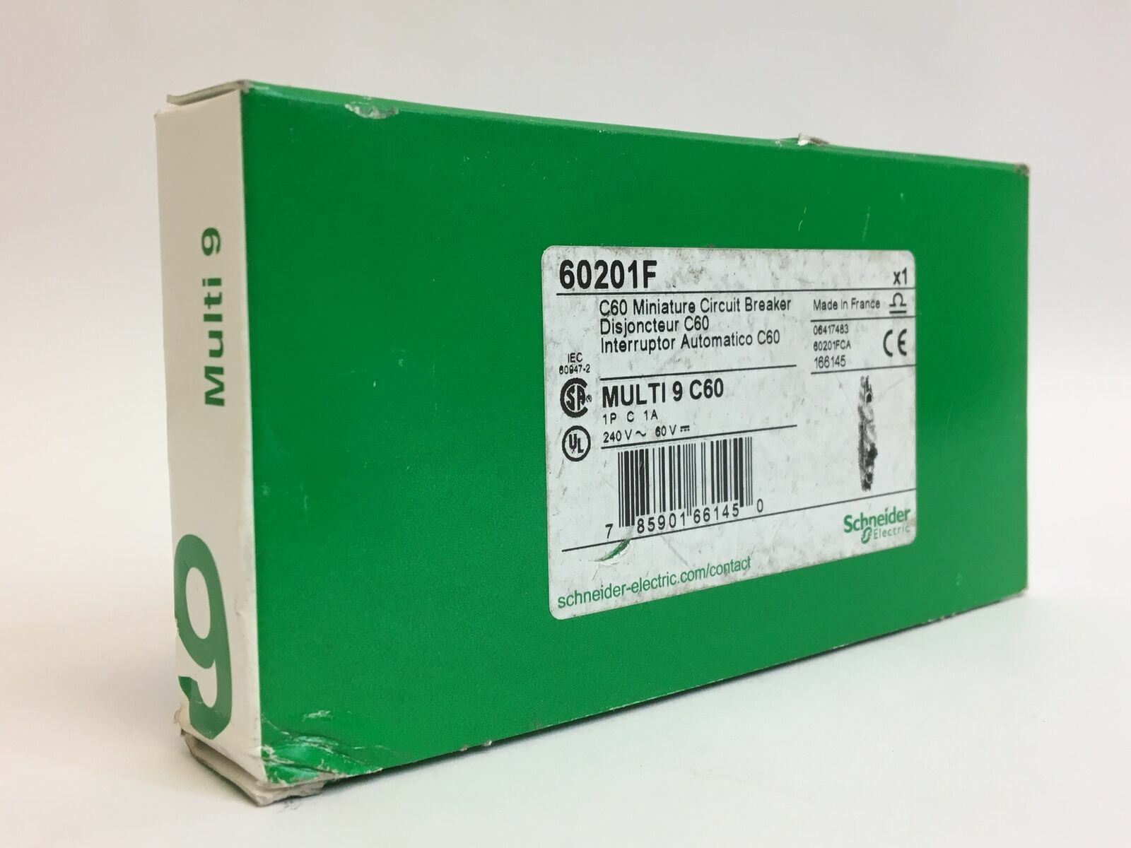 Schneider Electric 60201F C60 Miniature Circuit Breaker