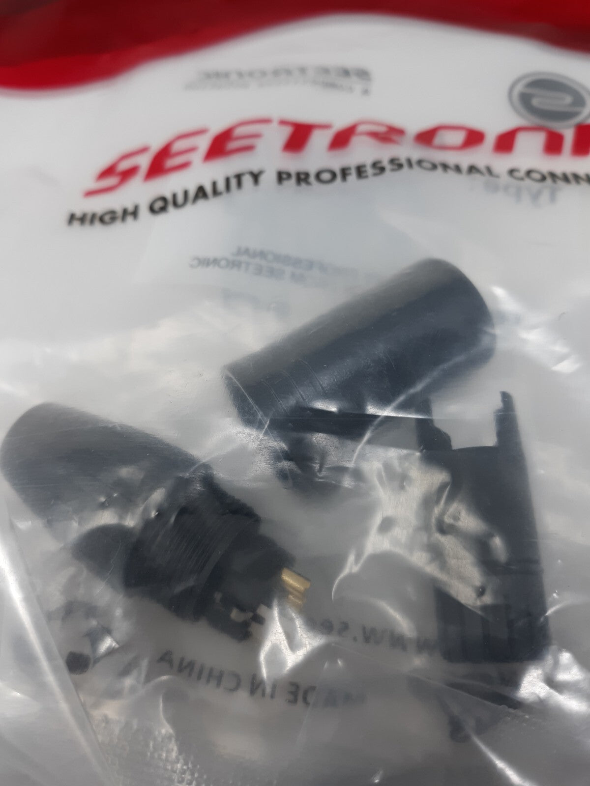 Seetronic SCWM3-B Outdoor Water Proof IP65 XLR Male Cable Connector, 3 Pole