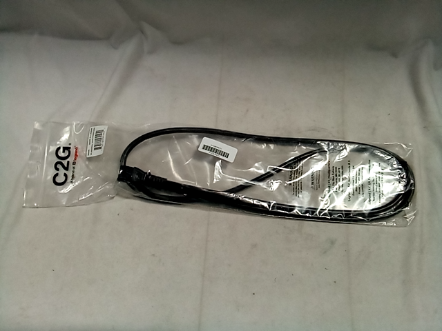 C2G 25545 16 AWG Universal Power Cord (NEMA 5-15P to IEC320C13) TAA Compliant  B