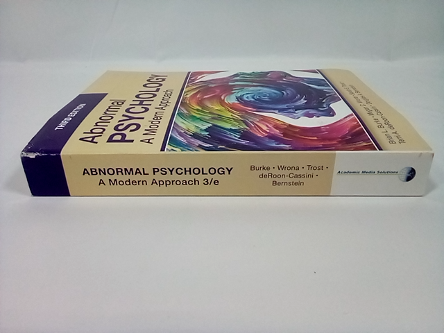 Academic Media Solutions Abnormal Psychology: a Modern Approach - 3rd Edition Bo