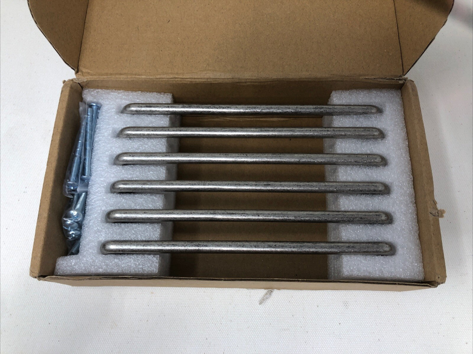 Art & Design Goo-Ki 6 Pack Antique Silver Cabinet Bar Pulls 6.50”