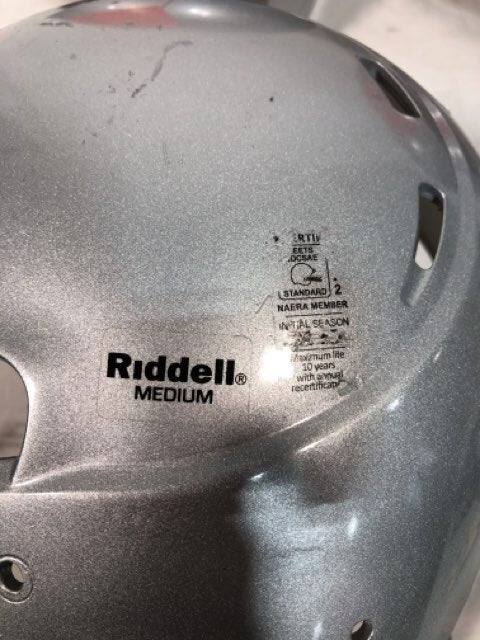 Xenith Football Helmet Empty Shells M, M, L Silver - Rejected Shells Only