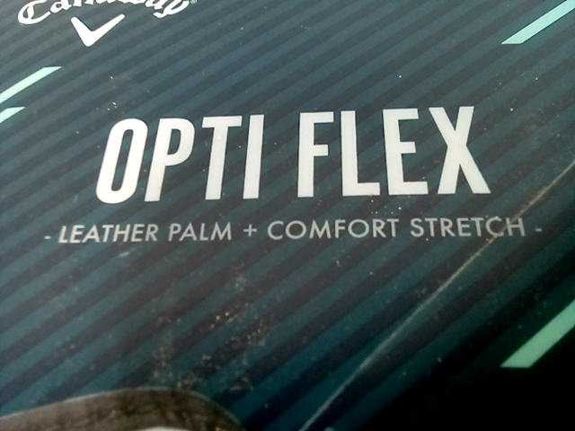 Callaway right women's m reg opti flex leather palm glove