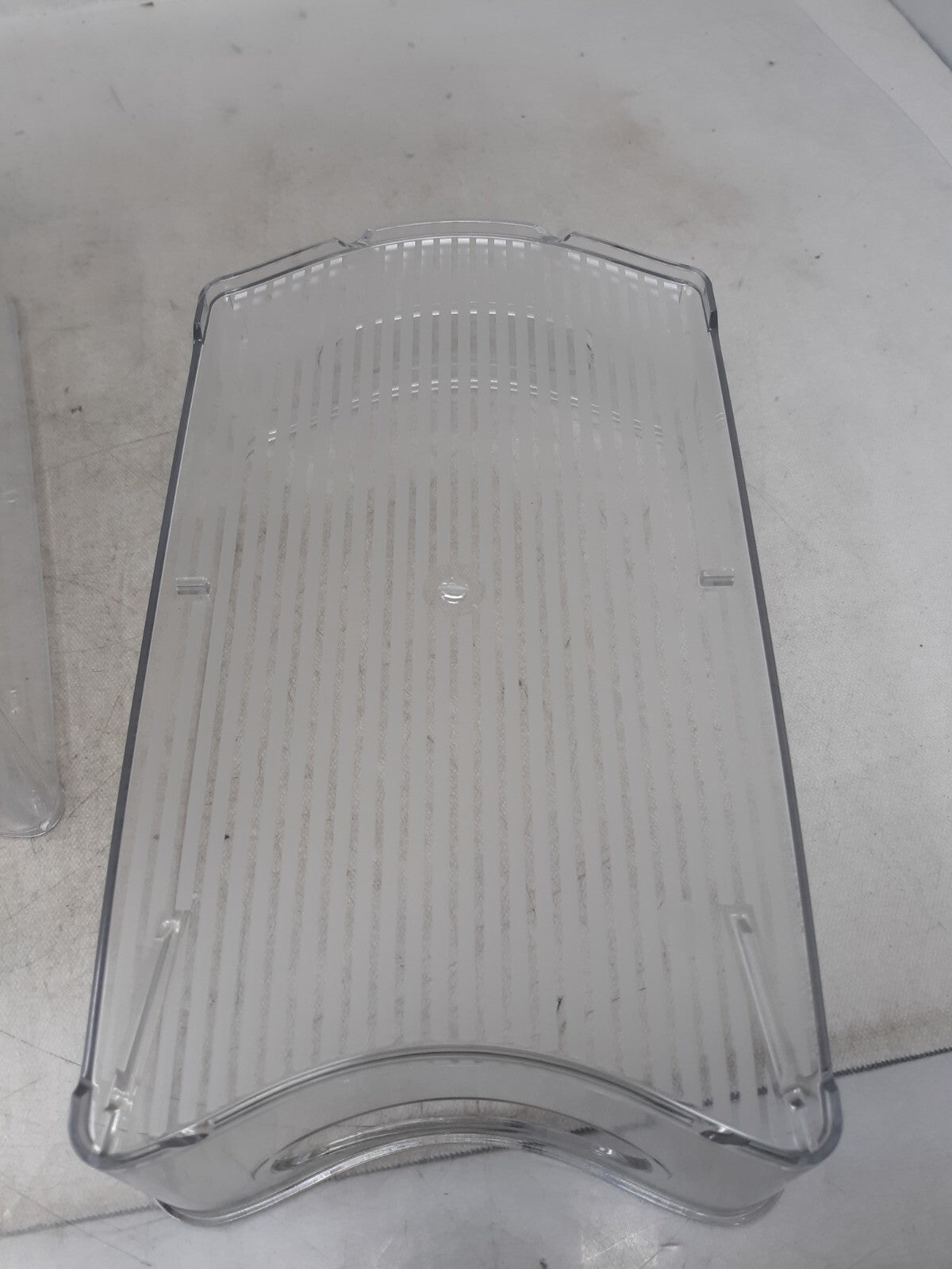 Lot of 2 Smart Design Stackable Clear Refrigerator Storage Bin 6" x 3" x 10"