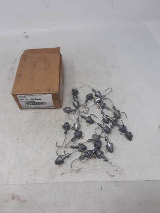 Bullet Weights BTJ1B Bullet Jig Heads 1oz Lead Hooks Lot of 24