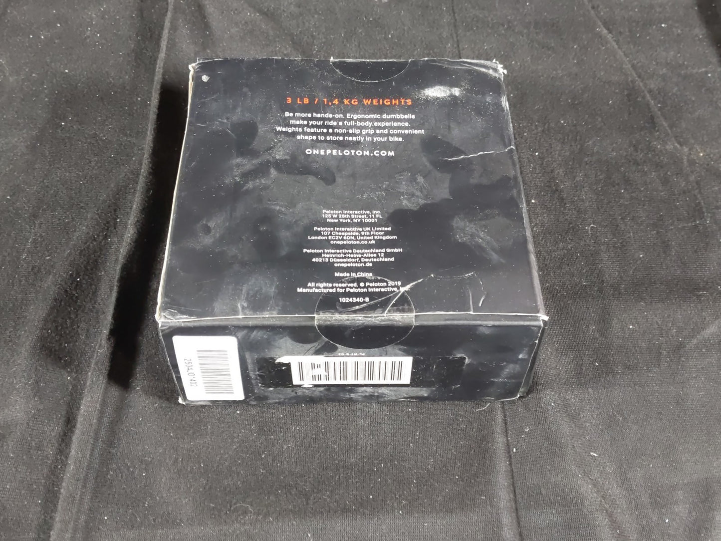 PELOTON 3lb Dumbbell Hand Weights Set of 2, PL-WT-B-03 NEW Sealed