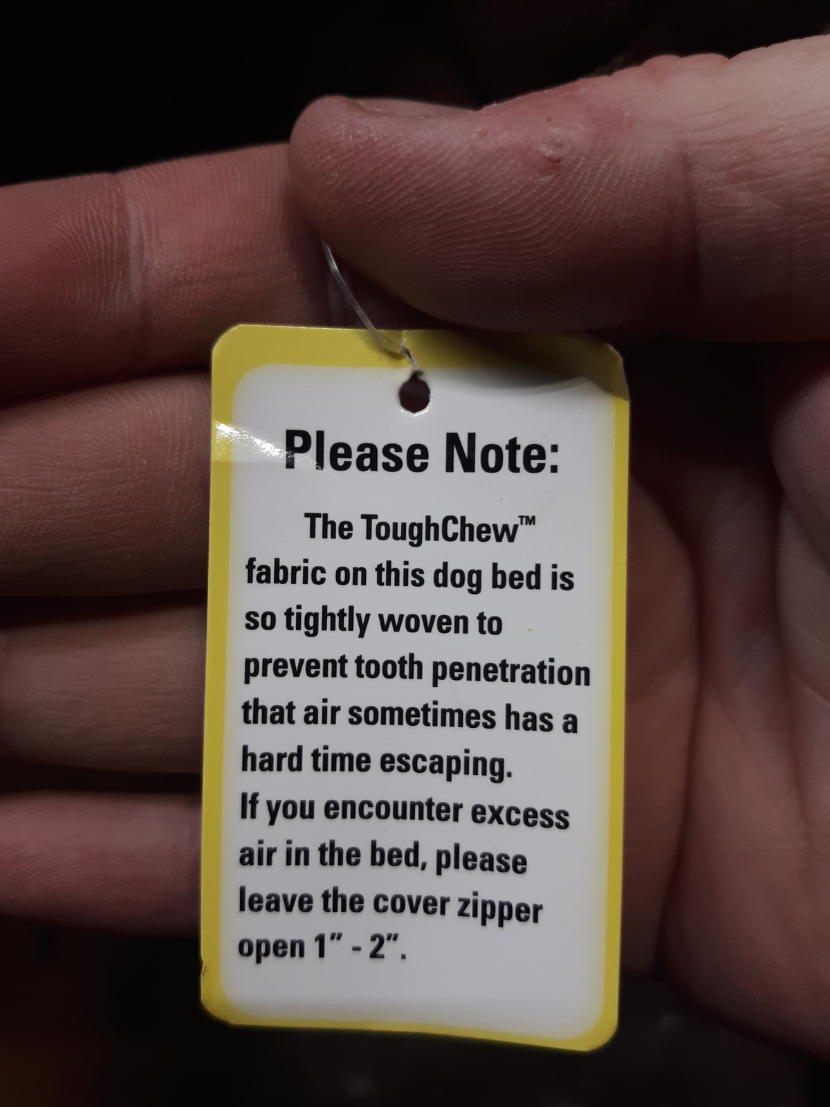 Orvis ToughChew Dog Bed Medium Brown 3LB5 Durable Poly/Nylon Fill USA