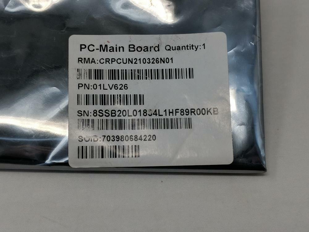 Genuine Lenovo ThinkPad T480s MotherBoard Main Board i7-8650U 8GB 01LV626