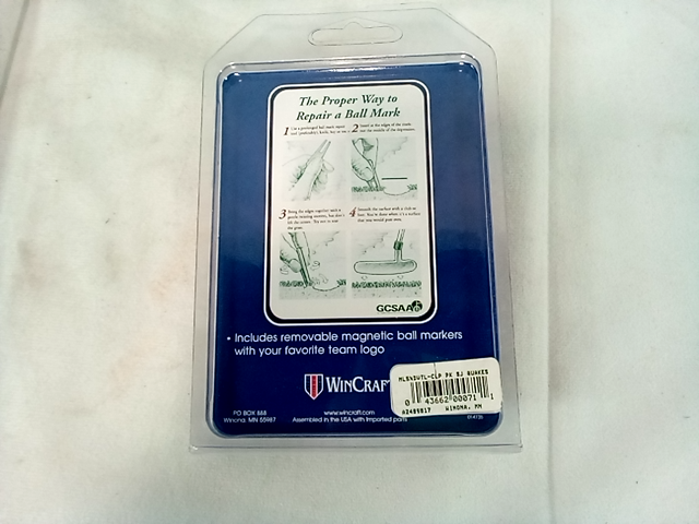 WinCraft 2791676 Golf Ball Mark Repair Tool and Hat Clip with 2 Ball Markers