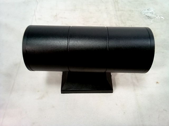 85 - 265V 50/60 Hz LED 2X3W 6000K light fixture IP65 - Black, Round