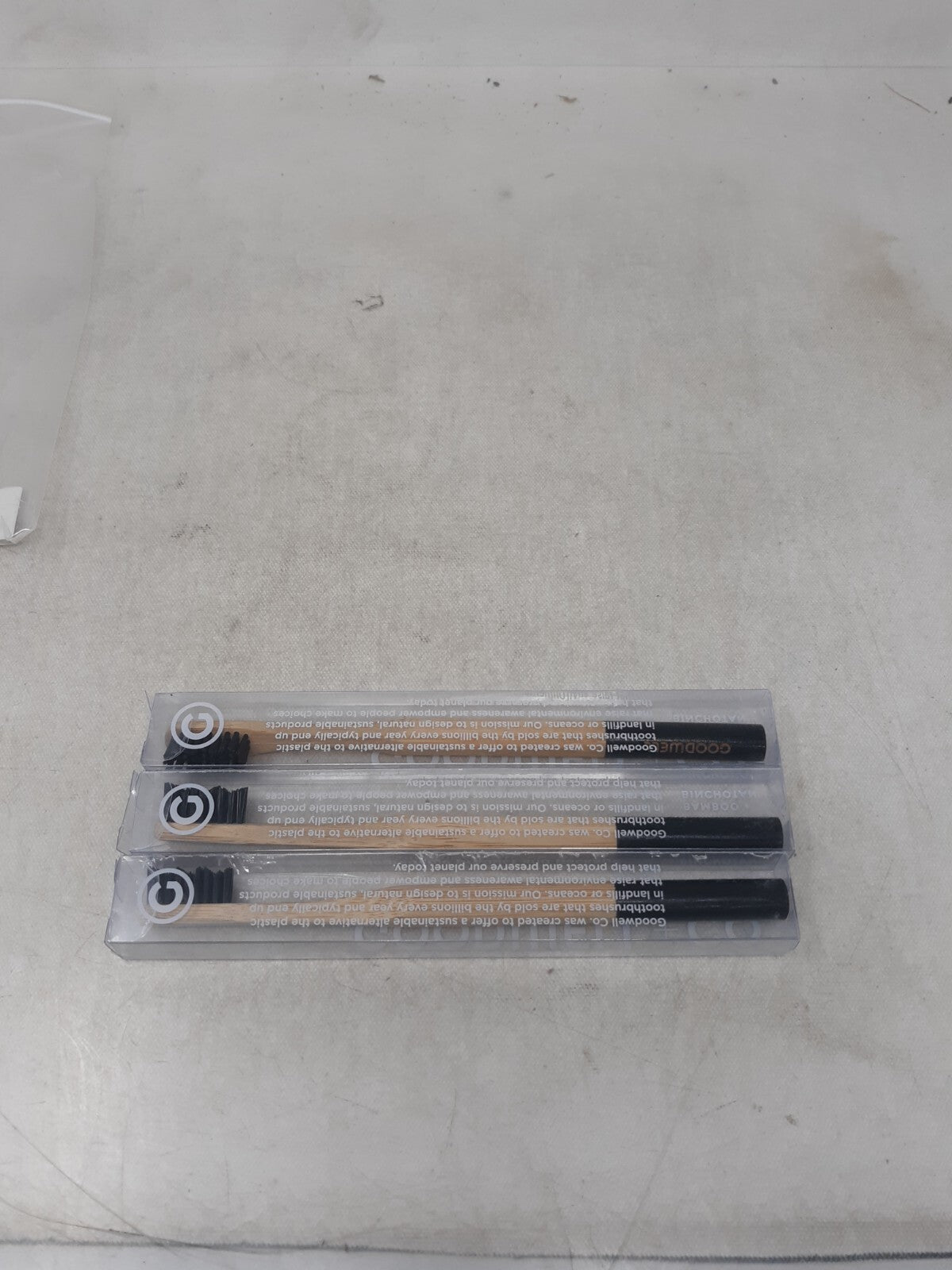 Lot of 12 Goodwell Sustainable Bamboo Charcoal Toothbrush