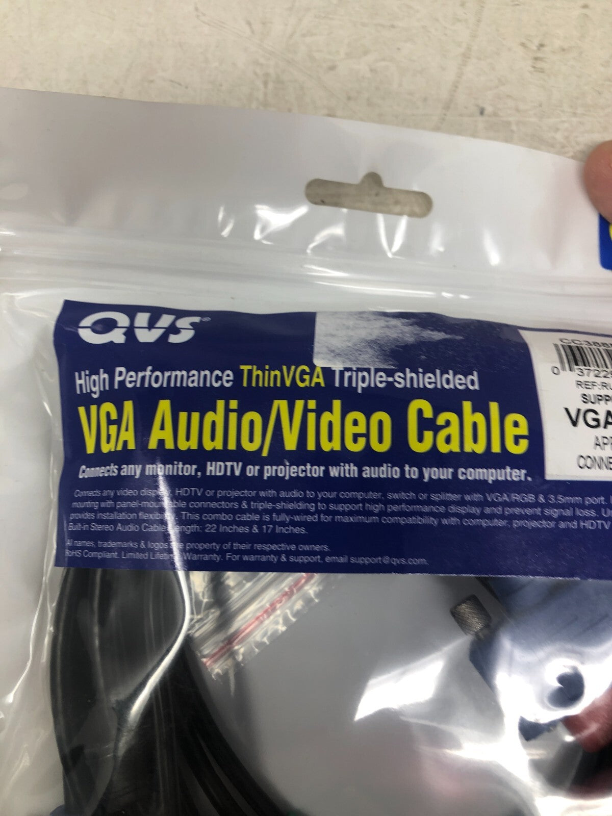 QVS Ultrathin VGA/Audio Cable