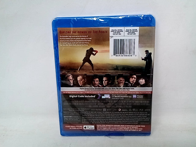 Star Wars: the Last Jedi Blu-ray (DTS Sound; Dubbed; Subtitled)