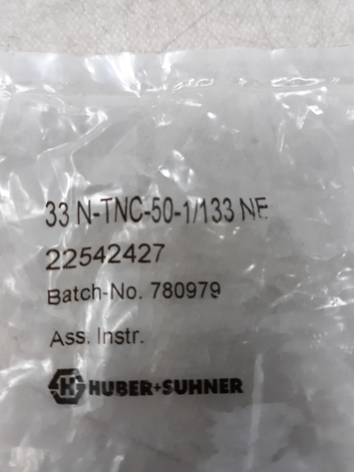 Huber + Suhner 33_QN-N-50-1/133_NE RF Adapter Between Series QN plug to N jack