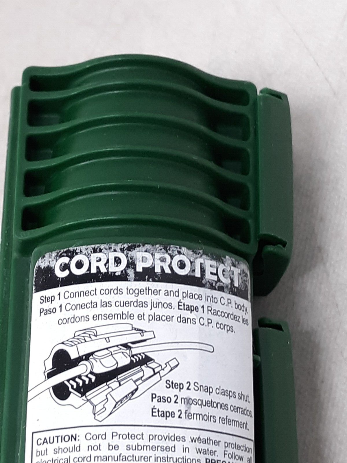 Cord protector Twist and Seal Green Weather Resistant Cord Case