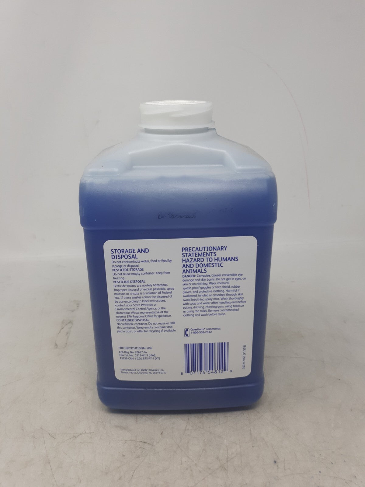 Diversey Virex II 256 Disinfectant Cleaner 2.5L | Concentrate Formula | 04329