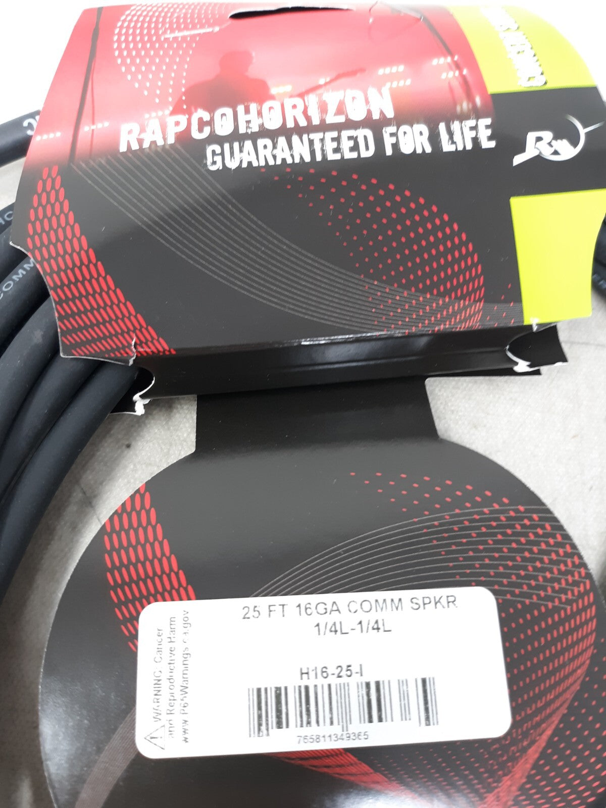 RapcoHorizon H16-25-I 16GA 25FT 1/4 to 1/4 Speaker Cable