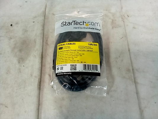Startech DB9 RS232 #MXT1003MBK 10'ft Black Straight Through Serial Cable M/F