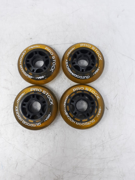 Pro Stock 76mm 88A Outdoor Hockey Wheels (Set of 4)