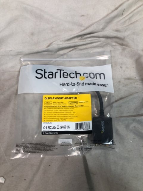 StarTech DP2VGA2 Displayport To Vga Video Converter Black