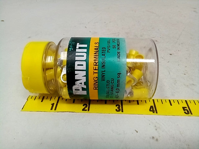 PANDUIT VINYL INSULATED RING TERMINALS - 50 PCS