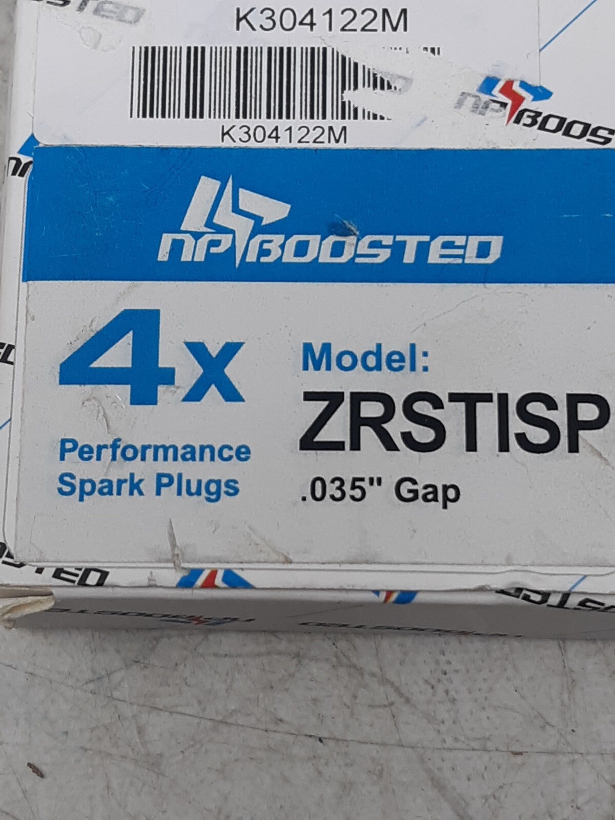 NPBoosted ZRSTISP Performance Spark Plugs Set of 4 0.035” Gap