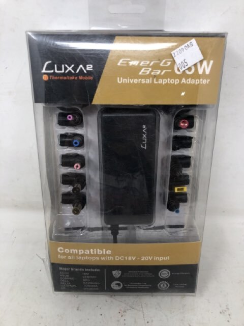 LUXA2 PO-ULA-PC65BK-00 EnerG Bar 45W Universal Laptop AC Power Adapter